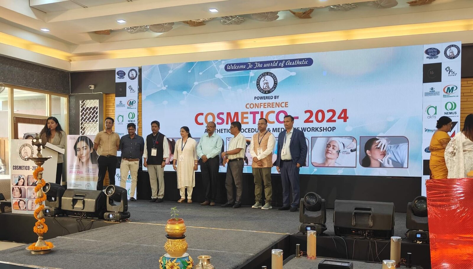 Group of aesthetic industry leaders and experts gathered at Cosmetico 2024 in Odisha.