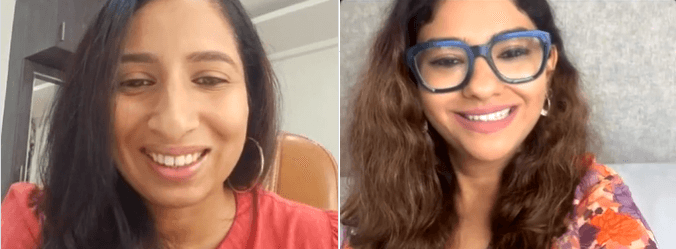 Dr. Saloni Vora-Gala discussing skin boosters during the inaugural episode of AM MedTalk Series on Instagram Live