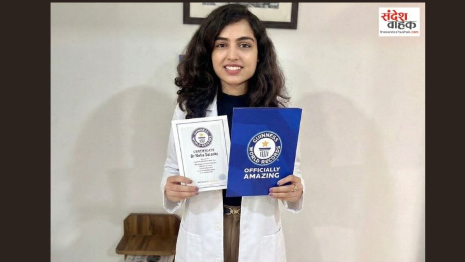 Dr Neha Solanki Guinness Record for dermatology awareness