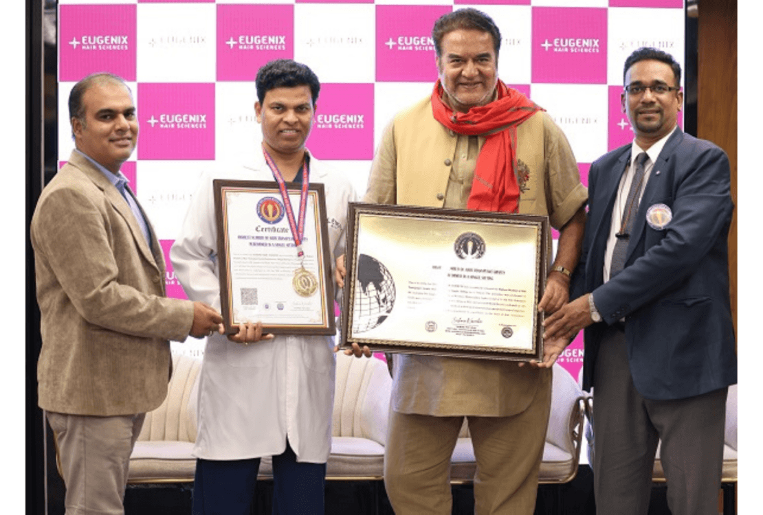 Eugenix achieves record in hair transplant surgery